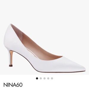 Nina Women's White Pump Heels